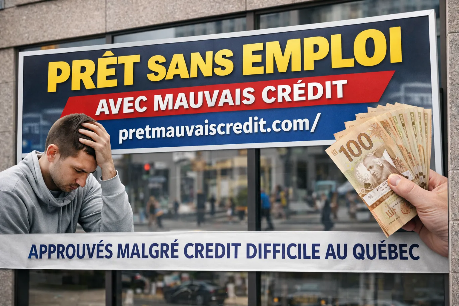 PRÊT SANS EMPLOI AVEC MAUVAIS CRÉDIT