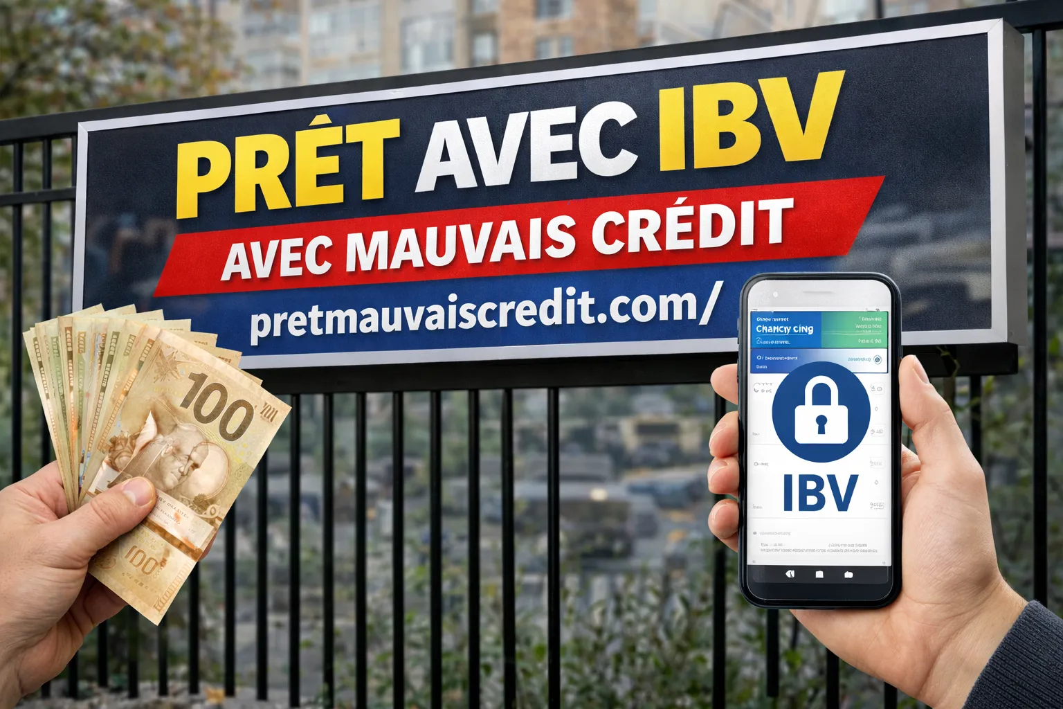 PRÊT SANS DOCUMENT AVEC IBV POUR MAUVAIS CRÉDIT