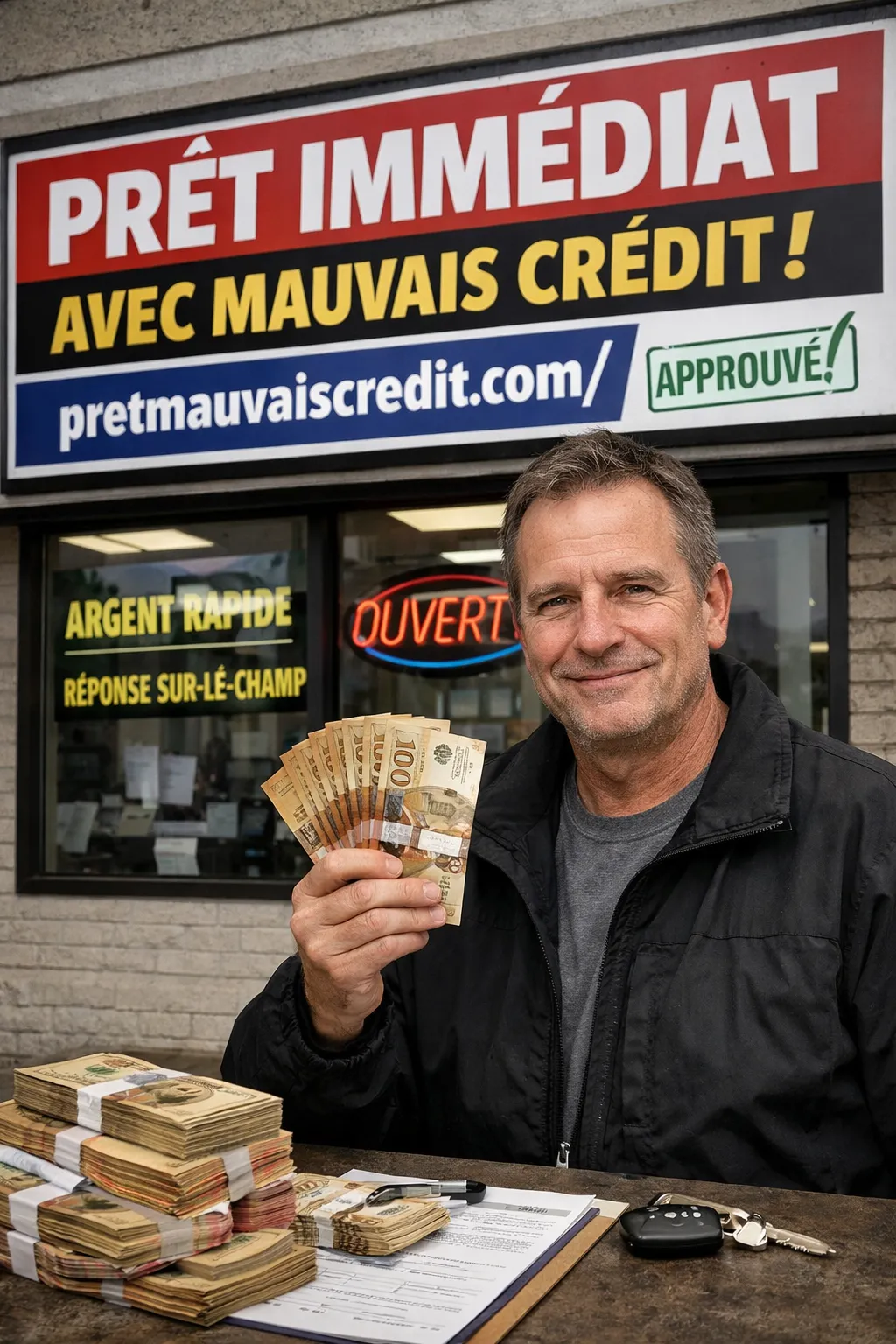 PRÊT IMMÉDIAT INSTANTANÉ AVEC MAUVAIS CRÉDIT