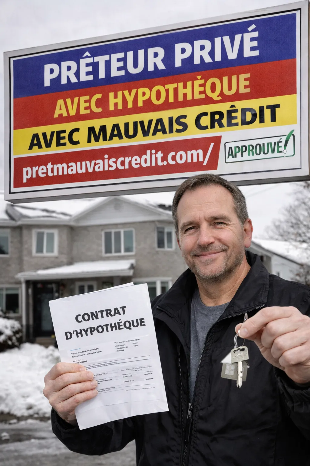 PRÊTEUR PRIVÉ POUR HYPOTHÈQUE AVEC MAUVAIS CRÉDIT